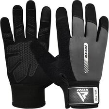 Vollfinger-Gewichtheberhandschuhe, Farbe: Grau, Grösse : S