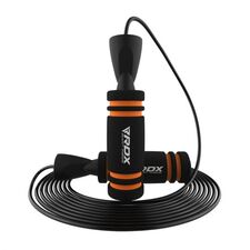 Corde à Sauter Réglable de 3m10 En Mousse à Mémoire de Forme Antidérapante, Couleur: Orange, Longueur: 3.04m