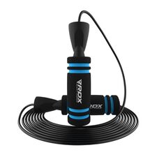 Corde à Sauter Réglable de 3m10 En Mousse à Mémoire de Forme Antidérapante, Couleur: Bleu, Longueur: 3.04m