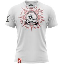 8 Weapons T-Shirt - Eight Ways, Taille: M, Couleur: Blanc
