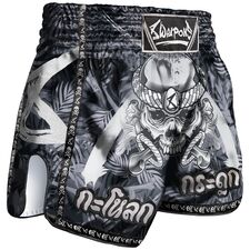 Muay Thai Shorts - Bone Island, Bekleidungsgrösse: M, Farbe: Schwarz