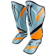 8 WEAPONS Shin Guards, Shift, ice-grey-orange, M, Size: M, Colour: Blue
