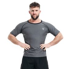 Sweat T-Shirt Men For Weight Loss, Size: L, Colour: Grey