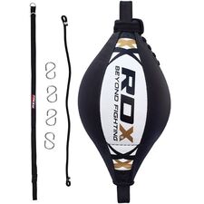 Speed Double End B-Ball White/Black With  Regular Rope, Size: One Size, Colour: Schwarz