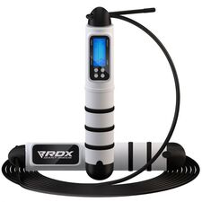 RDX Jumping rope with calories counter, Colour: Weiss, Length: 3.10m