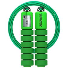 Skipping Rope Kids Plastic Abs Green-10Ft (17583), Colour: Green, Length: 3.10m