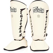 Schienbeinschützer Fairtex SP7 Twister Abnehmbar, Bekleidungsgrösse: L, Farbe: Weiss
