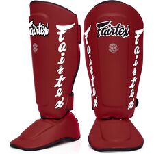 Schienbeinschützer Fairtex SP7 Twister Abnehmbar, Bekleidungsgrösse: L, Farbe: Rot
