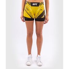 UFC Authentic Fight Night Women's Shorts - Short Fit, Size: L, Colour: Yellow, Size: L