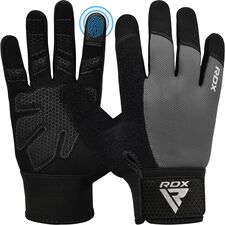 Gants de musculation W1 – Gants entiers, Taille: S, Couleur: Gris