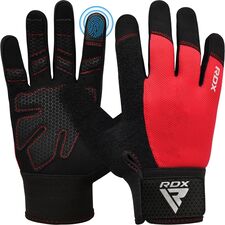 Gants de musculation W1 – Gants entiers, Taille: L, Couleur: Rouge