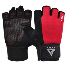 Gants de musculation W1 – Doigts coupés, Taille: M, Couleur: Rouge