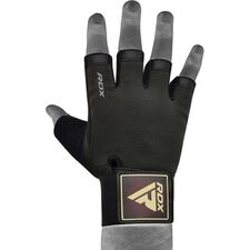 Fitness-Handschuhe T2 – Halbfinger, Bekleidungsgrösse: L, Farbe: Braun
