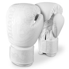 Gants de boxe Muay Thai, Couleur: Blanc, OZ: 10oz