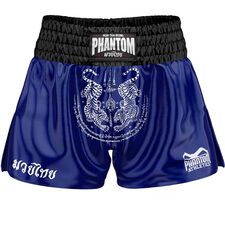 Short de Muay Thai Sak Yant, Taille: M, Couleur: Bleu
