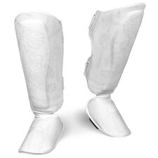 Schienbeinschutz Muay Thai, Bekleidungsgrösse: L/XL, Farbe: Weiss