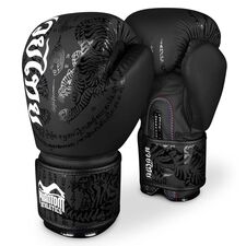Phantom Muay Thai Boxing Gloves Black 12 oz, Colour: Schwarz, OZ: 12oz