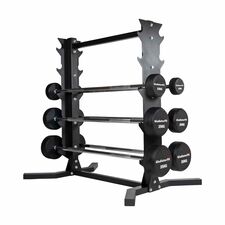 Rack de rangement en acier pour 10 haltères longs caoutchouc GladiatorFit