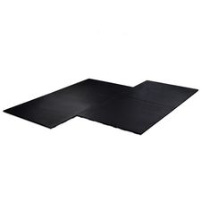 Sol en caoutchouc "Connect Tiles Pure Black" 100x100x2cm + 7 connecteurs Stockz