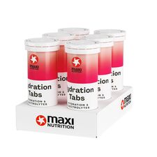 Comprimés d'hydratation Maxi Nutrition (lot de 6) | Limonade Fraise