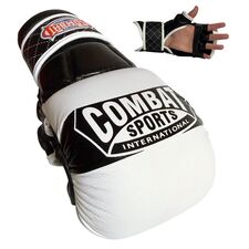 Combat Sports Max Strike – Gants d’entraînement MMA, Taille: M, Couleur: Blanc