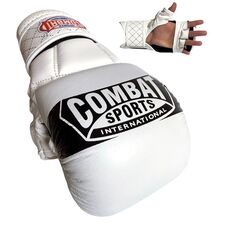Combat Sports Max Strike MMA Training Gloves, Taglia: XL, Colore: Bianco 