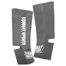Combat Sports Muay Thai MMA Ankle Support Wraps, Taille: Taille unique, Couleur: Gris