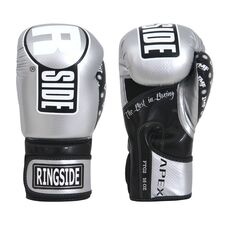 Ringside Apex Flash Sparring Gloves, Farbe: Silber, OZ: 14oz