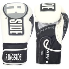 Ringside Apex Flash Sparring Gloves, Colour: Weiss, OZ: 16oz