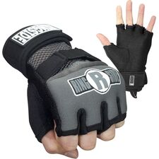 Sous-gants Pro avec rembourrage en gel, Taille: L, Couleur: Gris