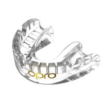 OPRO Self-Fit Gold Mundschutz für Zahnspangen, Bekleidungsgrösse: One Size, Farbe: Transparent