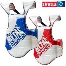 Metal Boxe Plastron Reversible Multiboxe T1 (-65 Kg), Bekleidungsgrösse: M, Farbe: Weiss