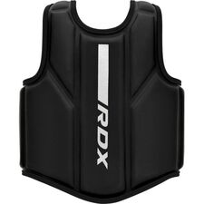 CHEST GUARD F6 MATTE WHITE PLUS-S/M, Colour: Schwarz, Size: S-M