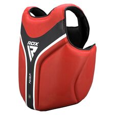 RDX Chest Guard Aura Plus T-17 Red/Black, Size: One Size, Colour: Rot