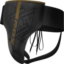 Groin Guard Rex F6 Matte Golden-M, Taglia: M, Colore: Nero