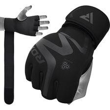 Grappling Glove Neoprene T15 Matte Black-L, Size: L, Colour: Schwarz