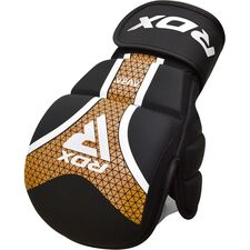 RDX Grappling Gloves Shooter Aura Plus T-17 Black Golden-S, Taglia: S, Colore: Nero
