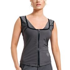 Veste de Sudation Femme Pour la Perte de Poids, Taille: L, Couleur: Gris