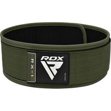 RDX RX1 Weightlifting Belt – Support & Stability, Taglia: L, Colore: Verde 