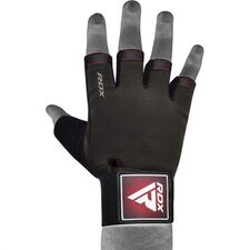 Gants de musculation T2 – Doigts coupés, Taille: XL, Couleur: Rouge
