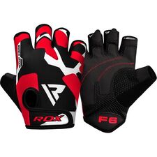 Gym Gloves Sumblimation F6 Red-L, Taglia: L, Colore: Rosso
