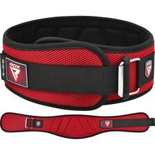 Ceinture de musculation RX4, Taille: L, Couleur: Rouge