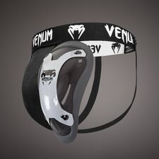Venum Competitor Groinguard & Support - Silver Series, Colour: Schwarz, Size: XL