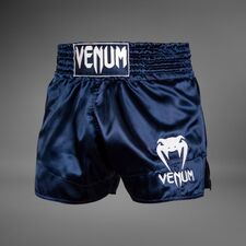 Venum Short Muay Thai Classic Bleu/Blanc S, Taille: S, Couleur: Bleu