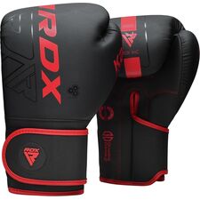 Boxing Gloves RDX F6 Kara – Black/Red – 10oz, Colour: Schwarz, OZ: 10oz