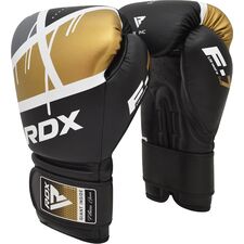 Guantoni Boxe RDX F7 Ego – Nero/Oro – 16oz, Colore: Oro, OZ: 16oz