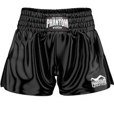 Muay Thai Shorts Phantom Team – Black – XXL, Size: 2XL, Colour: Schwarz