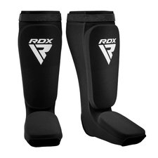 Protège-tibias RDX – Noir/Blanc – M, Taille: M, Couleur: Noir