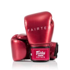 Guantoni Boxe Fairtex BGV22 Metallic Rosso 10oz, Colore: Rosso, OZ: 10oz