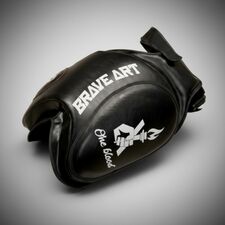 Paracoscia da Combattimento – Pelle – Brave Art – Nero – Sinistro – Taglia unica, Taglia: Taglia unica, Colore: Nero